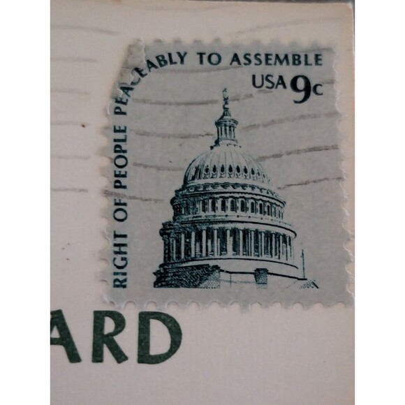 General View Niagara Falls Oneida Tower Hi Kids 1976 Ohio 9c Stamp Postcard - Picture 9 of 9